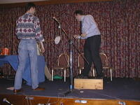 Dave Hicks, Pat McMurray and Paul Kincaid's head